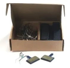 DISC BRAKE PAD for Shimano Deore Mechanical, BP-10, with springs  (Brakco), 25 PAIRS for workshop (Semi Metalic) - freedommachine