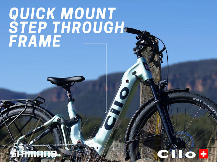 SWISS Cilo RIVERTOUR CTFL°06 Full-Suspension Step-Through eBike