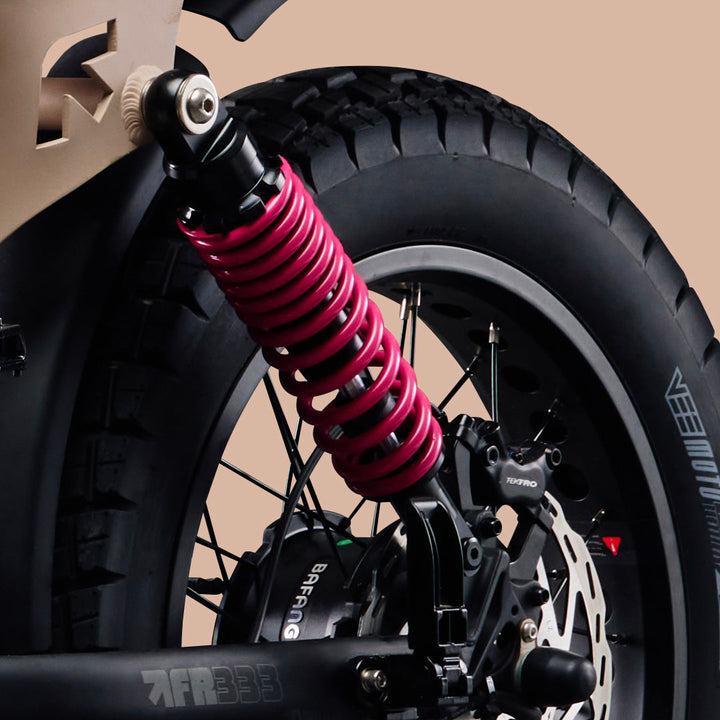 FR333 e-bike with rear suspension from Flight Risk Australia