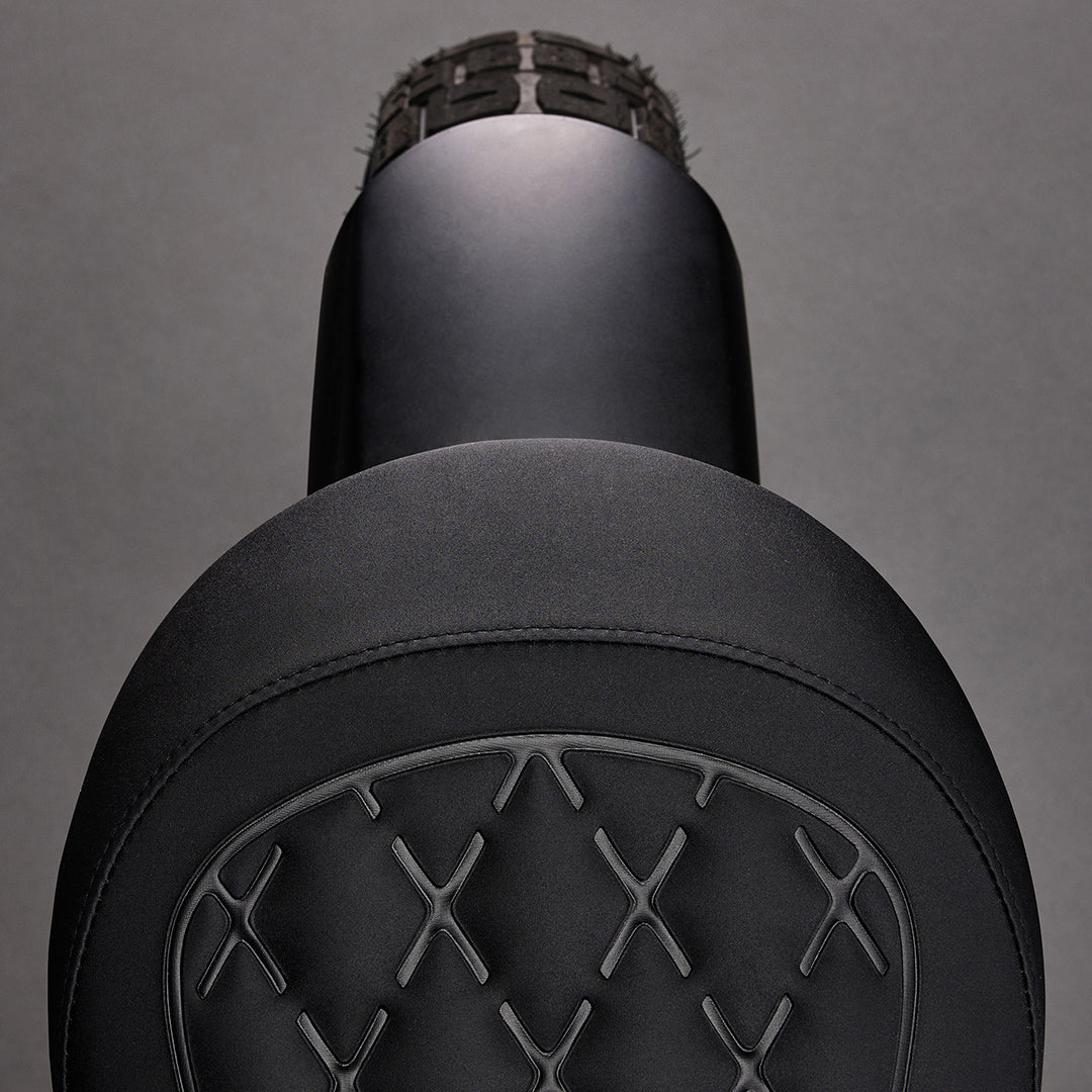 Black fat tyre electric bike from Flight Risk - FR666 Black