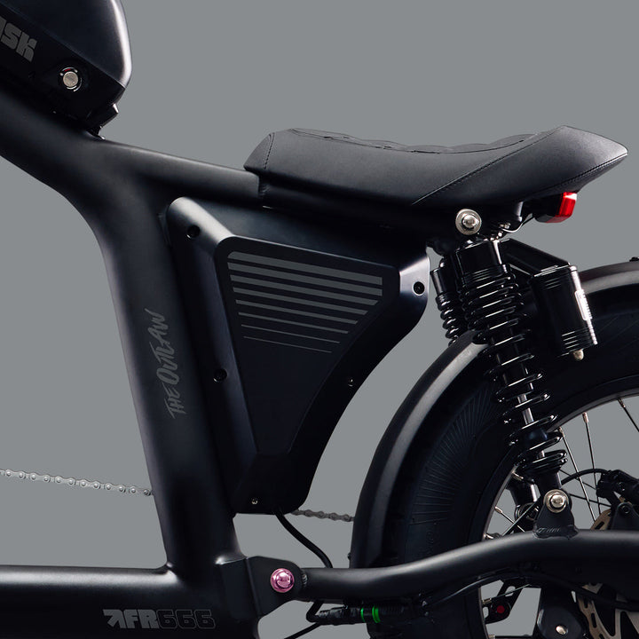 FR666 e-bike with suspension from Flight Risk Australia