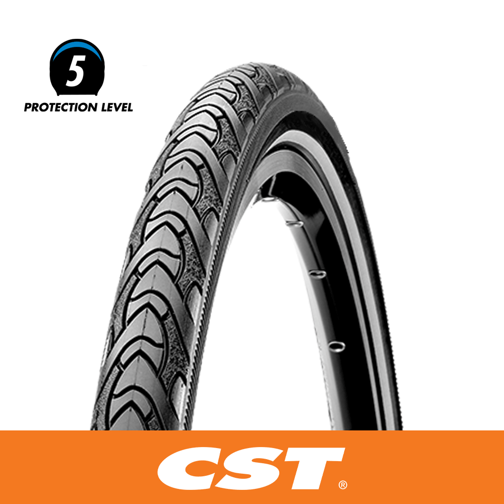 CST Classic Otis Draht Bead Reifen – 32tpi, Mit Reflektierender Seitenwand, Für Fahrräder