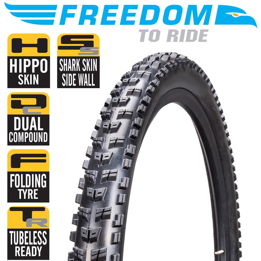 Freedom To Ride - Aztec - 27.5 x 2.35 - folding mtn bike tyre - freedommachine