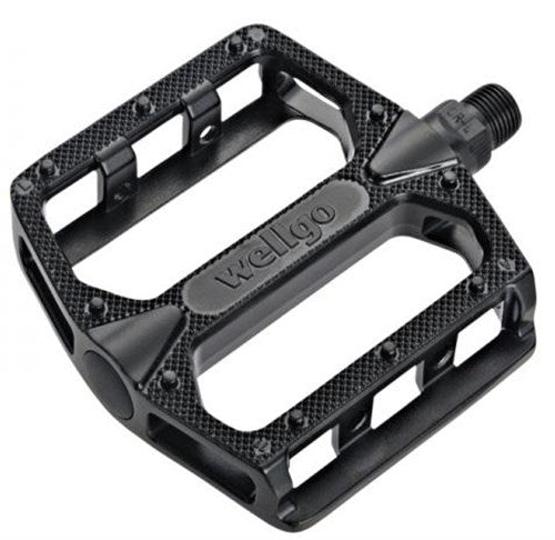 QBP Pedal - Alloy MTB Platform - Du Bearing 9/16 - Black - 109x100x28mm - TW - freedommachine