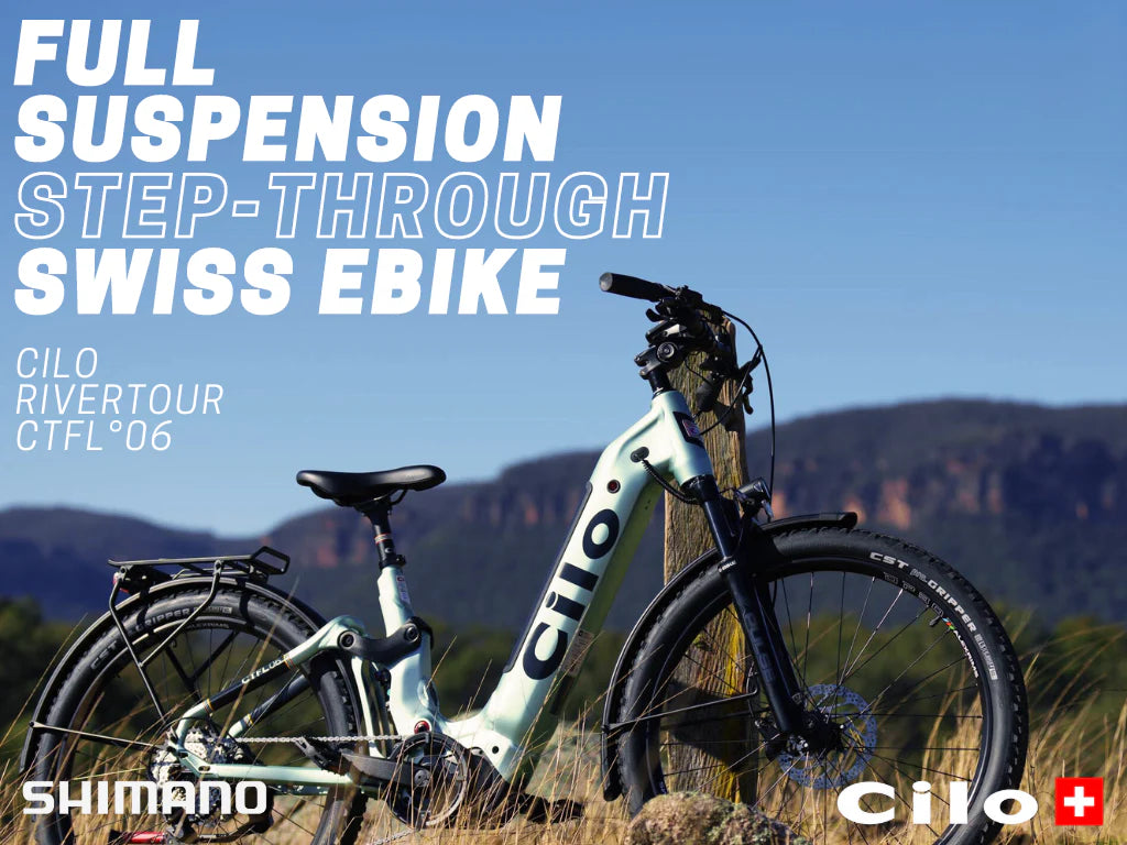 SWISS Cilo RIVERTOUR CTFL°06 Full-Suspension Step-Through eBike