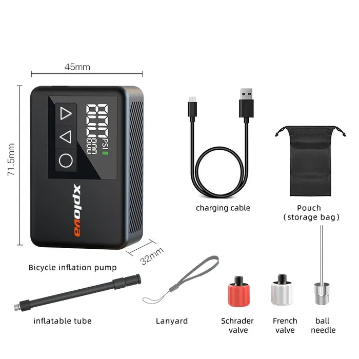 XPLOVA Smart Electric Bike Pump - freedommachine