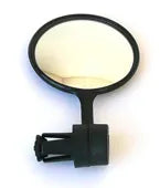 Mirror Convex Round, 3 for bar end, 65mm, shatterproof BLACK - freedommachine